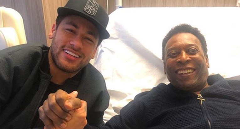 Neymar posjetio Pelea u bolnici i objavio selfie s legendom