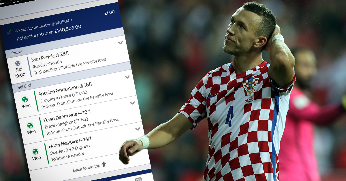 Perišić je Britancu uništio dobitak od 1,2 milijuna kuna na kladionici