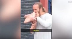 Tip došao na festival veganske hrane i počeo jesti sirovu svinjsku glavu