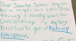 Djevojčica poslala pismo Djedu Božićnjaku u kojem ga moli bubreg za brata