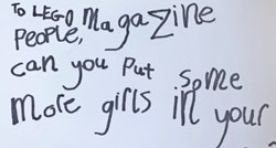 Djevojčica pisala Legu jer želi da u časopis za djecu uvrste više ženskih likova