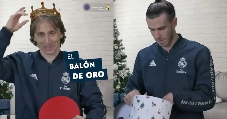 VIDEO Modriću suigrači poklonili krunu, a njegov poklon nije oduševio Balea