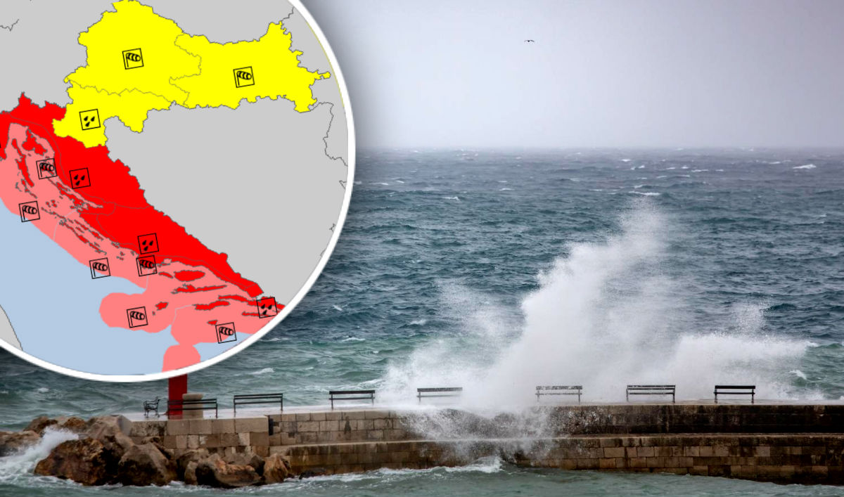 Crveni alarm: Vjetar čupa stabla, krenule poplave, nestaje struje. Bit će i gore