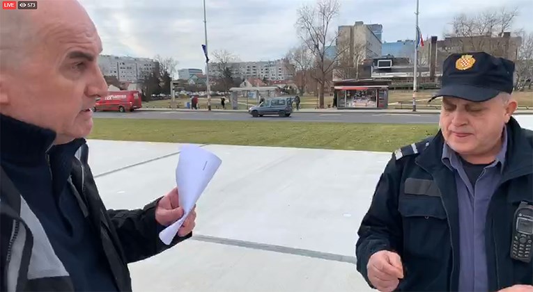 Erceg kod spomenika Tuđmanu držao govor, došla policija