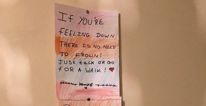 Djevojčica napisala tati poruku kojom mu pomaže u borbi s depresijom