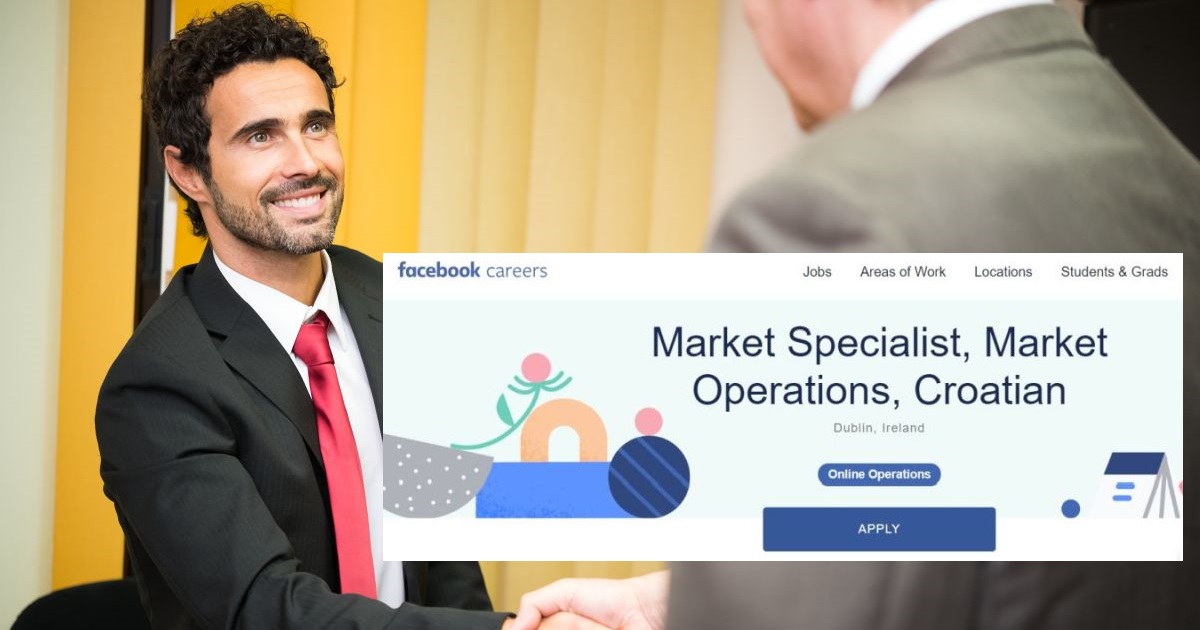 Facebook traži stručnjaka za Hrvatsku, radi se vani, a plaća je oko 25.000 kuna