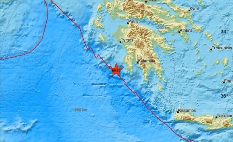 Snažan potres rano jutros pogodio Grčku