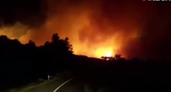 VIDEO Pogledajte požar kod Orebića izbliza, snimku nam je poslao vatrogasac
