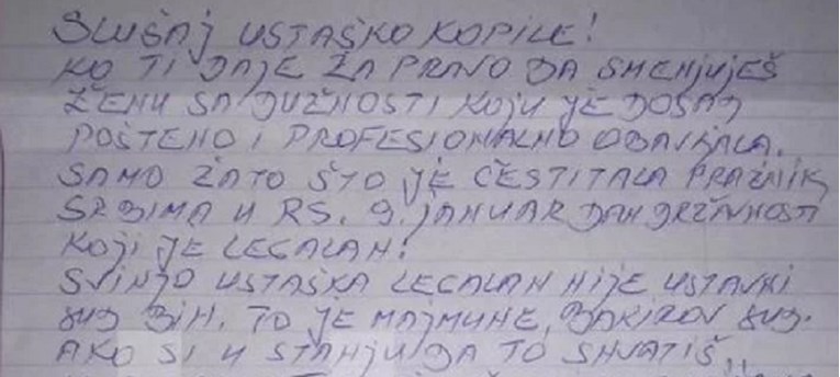 Jeziva prijetnja BiH novinaru: "Ustaško kopile, naši ljudi odrubit će ti glavu"