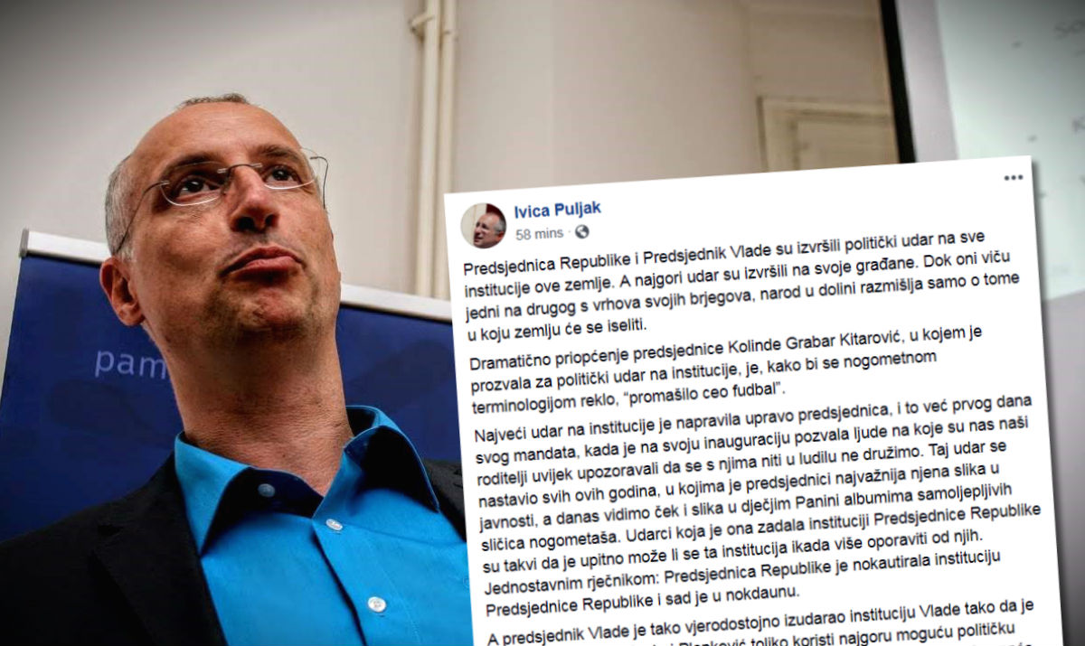 Ivica Puljak: Kolinda i Plenković su izvršili udar na sve građane