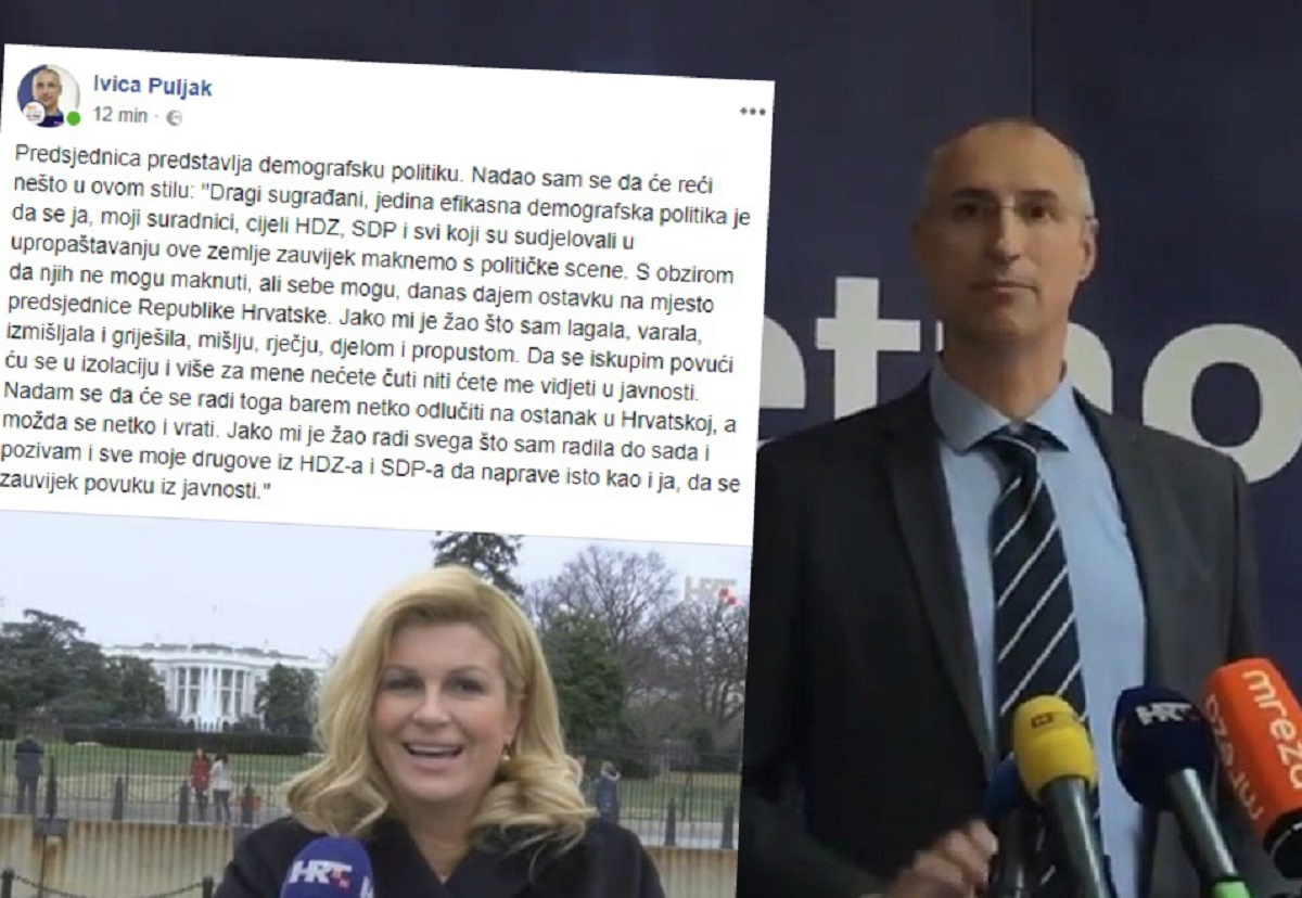 Ivica Puljak narugao se Kolindinim demografskim mjerama