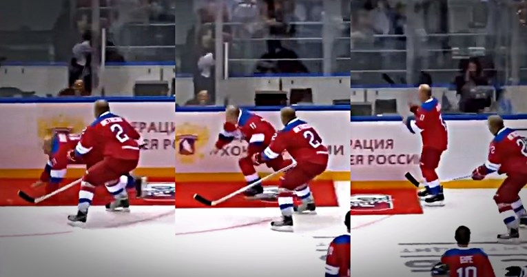 VIDEO Putin zaigrao hokej pa pao na led. Pravio se da se ništa nije dogodilo