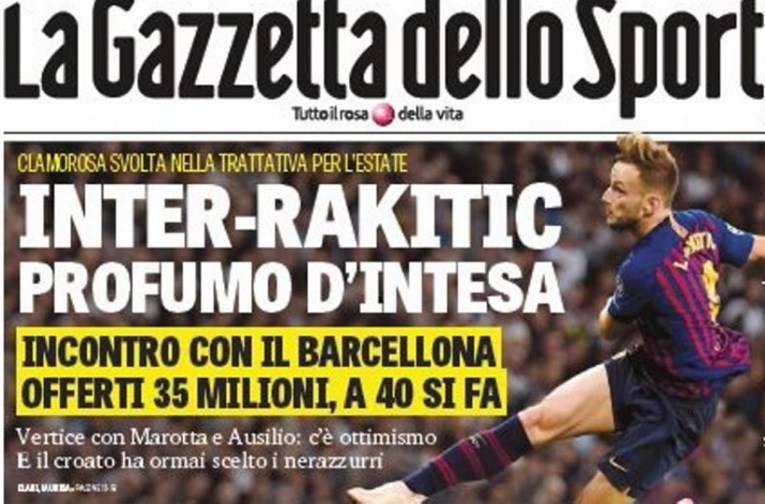 Rakitić na naslovnici Gazzette: "Počeli su pregovori, Barcelona ga prodaje"