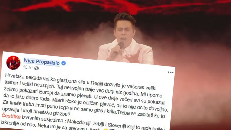 Poznati Hrvati o Rokovu nastupu na Eurosongu: "Doživjeli smo veliki šamar"