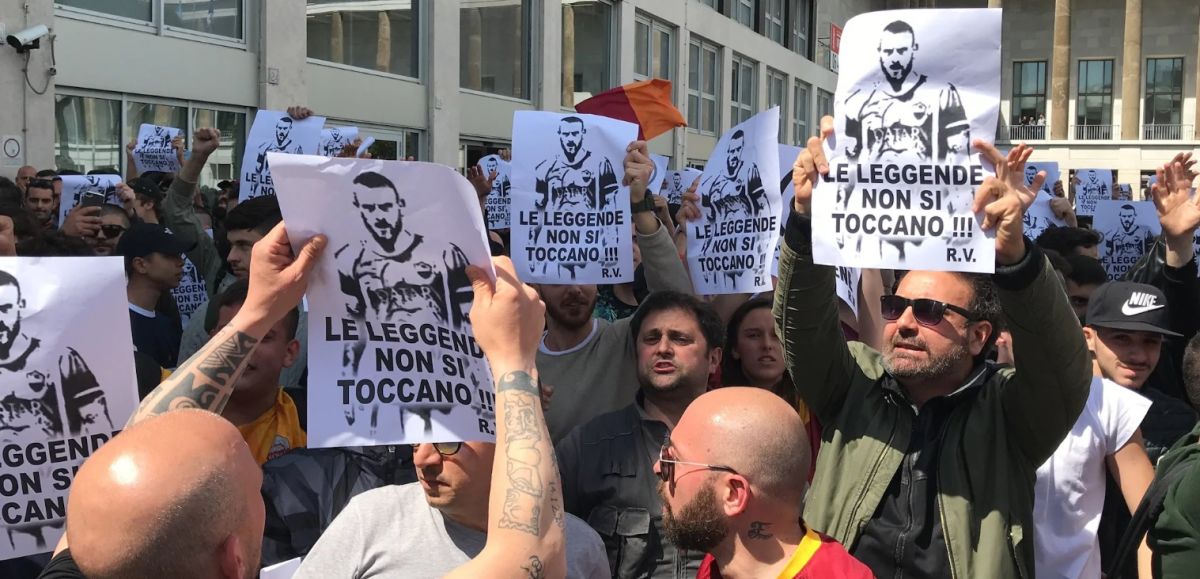 Prosvjedi navijača Rome: "Legende se ne diraju!"