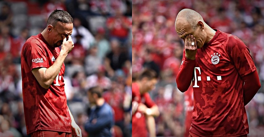 Bayern se oprostio od legendi. Ribery i Robben nisu mogli prestati plakati