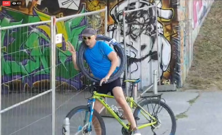 VIDEO Bandić bez najave zatvorio rotor za pješake i bicikliste