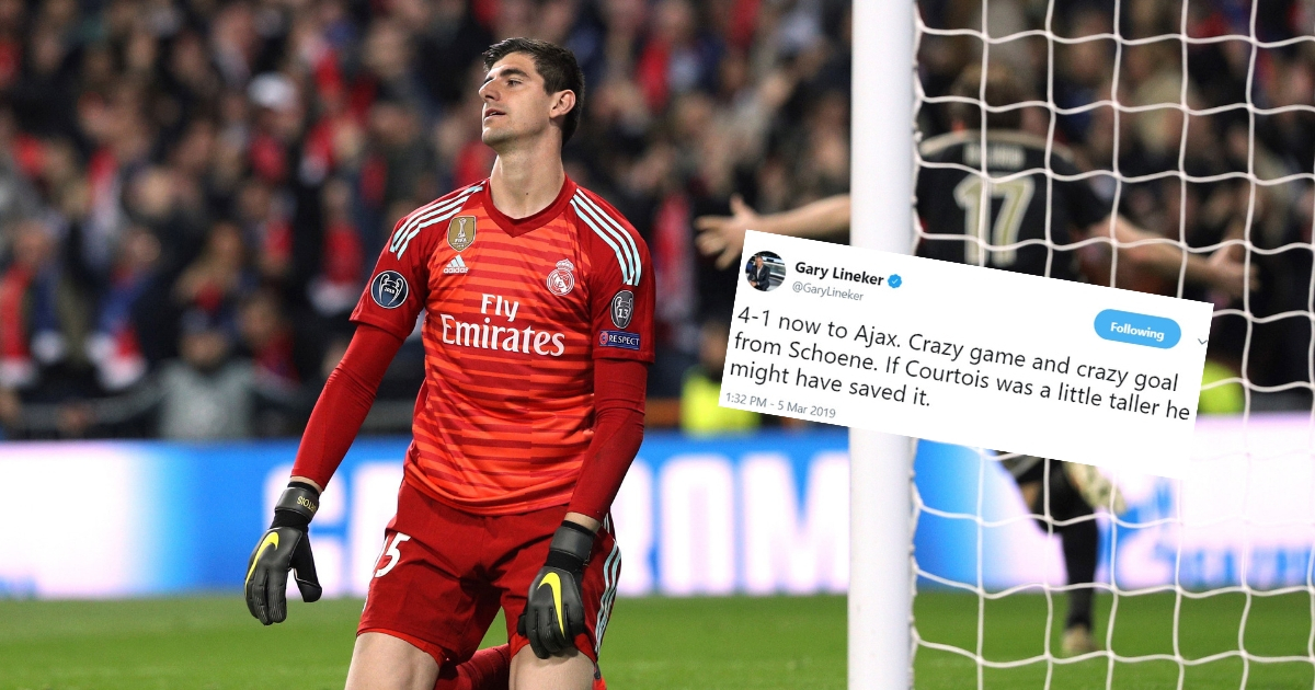 Lineker brutalno spustio Courtoisu nakon Realove katastrofe