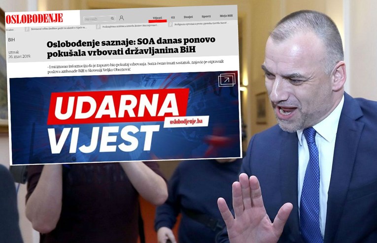 Oslobođenje: SOA je danas pokušala vrbovati državljanina BiH