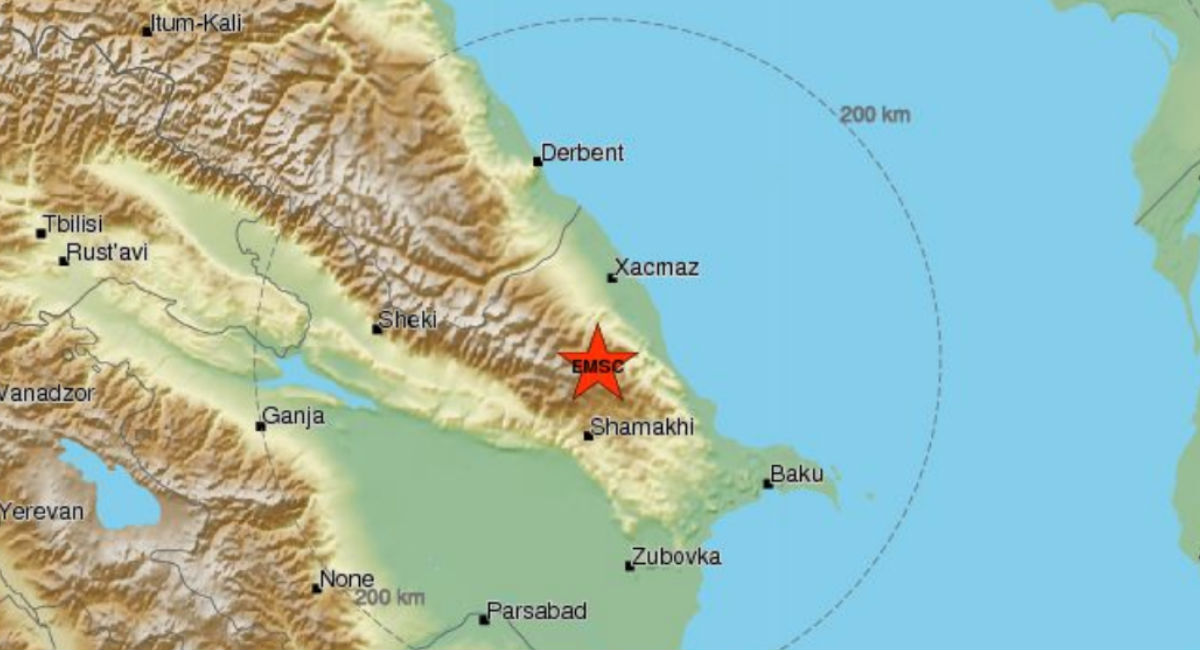 Potres magnitude 5,1 stupnjeva po Richteru pogodio Azerbajdžan
