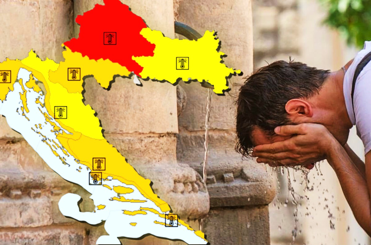 Sutra vrhunac paklenog vala: DHMZ upalio alarm, evo gdje će biti najgore