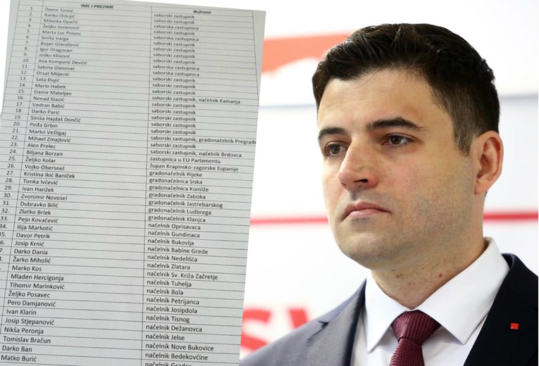 Ovo su pobunjenici u SDP-u, potpisnici pisma protiv Bernardića. Ima ih 90