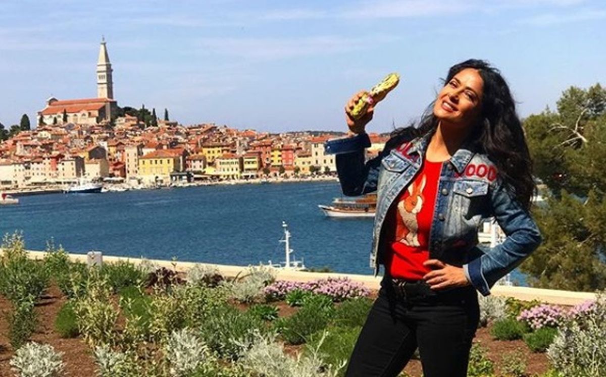 Salma Hayek Uskrs provodi u Hrvatskoj, poslala čestitku iz Rovinja