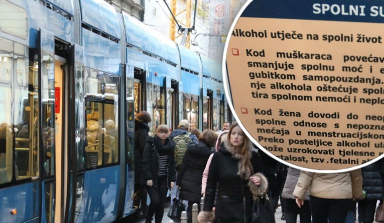 Po ZET-ovim tramvajima postavljeni seksistički plakati o pijanim ženama