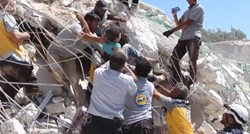 VIDEO Spasioci izvlače djecu iz ruševina nakon ogromne eksplozije u Siriji