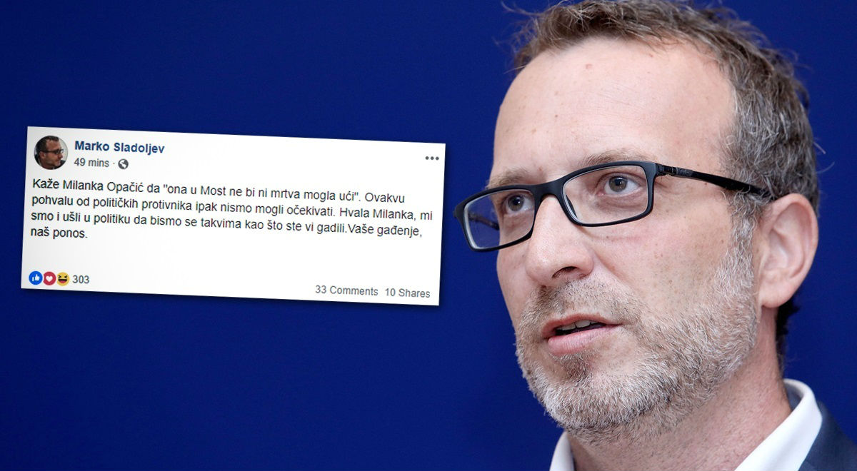 Mostovac o Milanki Opačić: Ušli smo u politiku da bismo se gadili takvima
