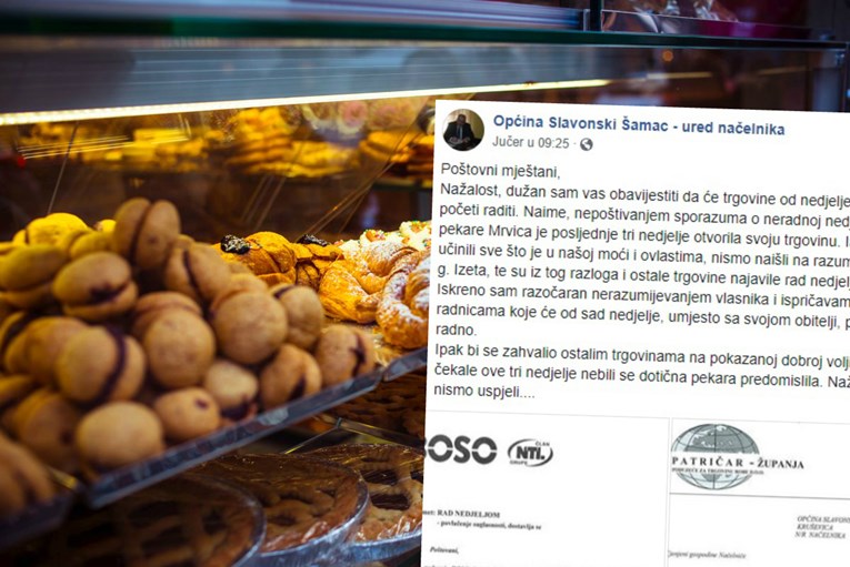 HDZ-ov načelnik priznao da se na vlasnika pekare digla hajka zbog rada nedjeljom