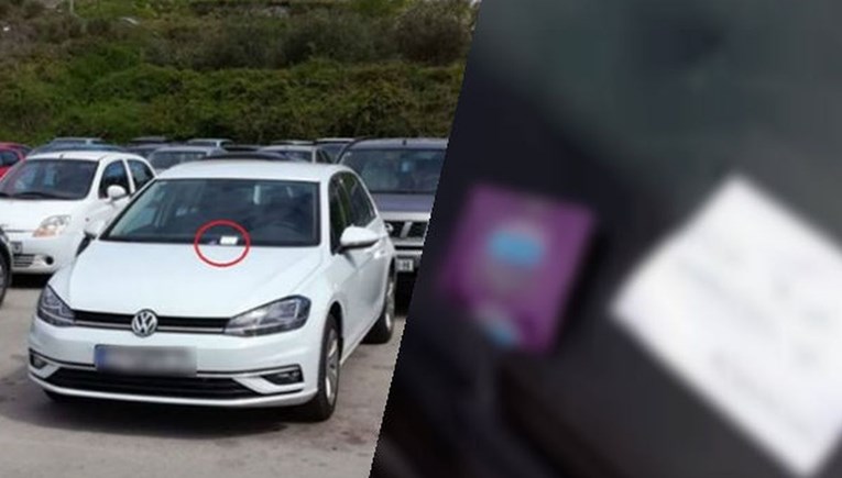 Bahati vozač razljutio Splićane pa mu ostavili nesvakidašnji poklon na autu