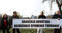 Propao prosvjed protiv spomenika Tuđmanu u Zagrebu