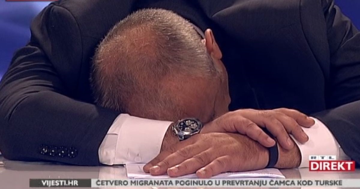 Šprajc tijekom Plenkovićevog govora zaspao u studiju