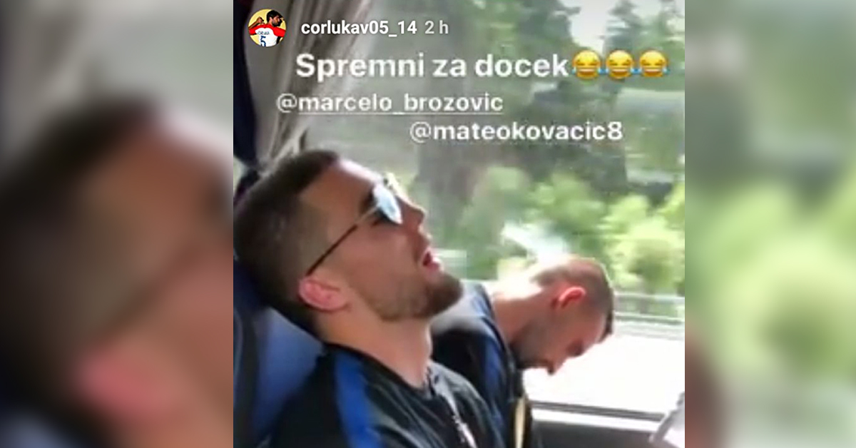 Ćorluka objavio fotografiju Brozovića i Kovačića u dubokom snu: "Spremni za doček"