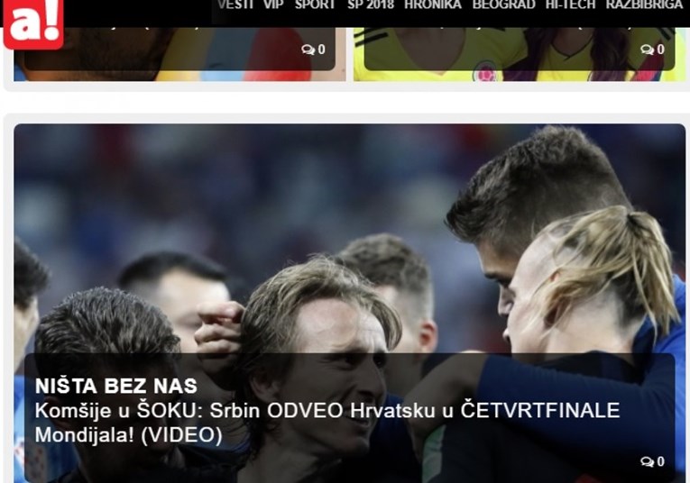 Srpski mediji: Ništa bez nas! Srbin odveo Hrvatsku u četvrtfinale