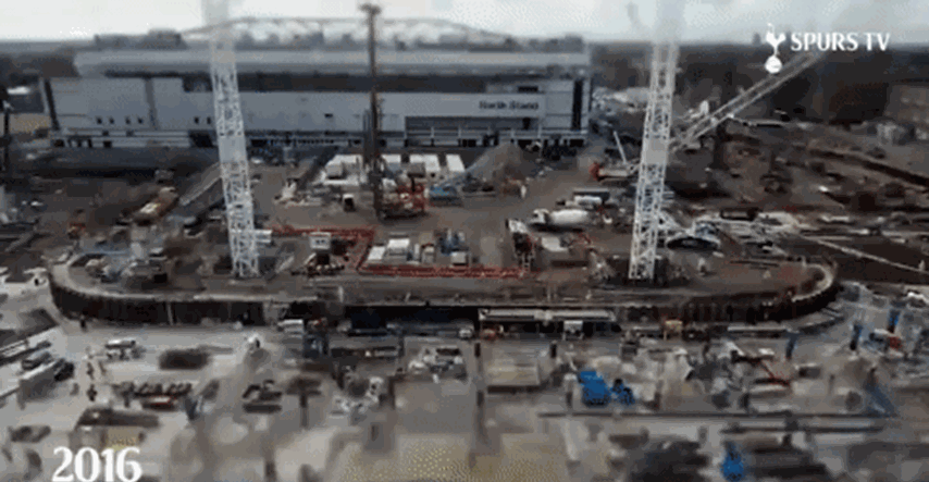 VIDEO Tri godine izgradnje čudesnog Tottenhamova stadiona stale u dvije minute