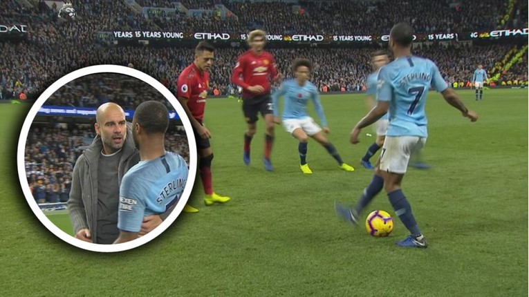 VIDEO Guardiola poludio zbog ponašanja svog igrača u derbiju protiv Uniteda