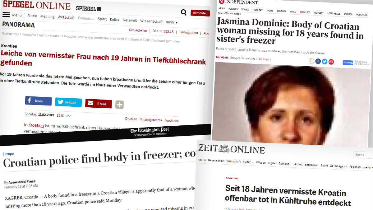 Svjetski mediji pišu o lešu u škrinji