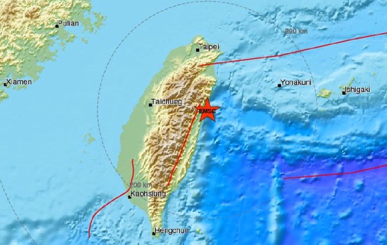 Tajvan pogodio potres jačine 6,1 po Richteru