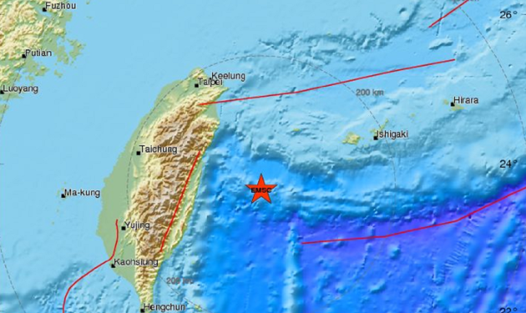 Potres magnitude 5,3 stupnjeva po Richteru pogodio Tajvan