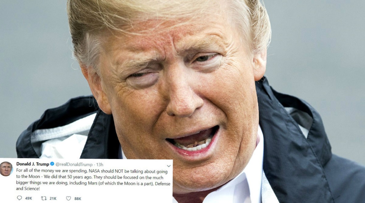 Trump: Mjesec je dio Marsa