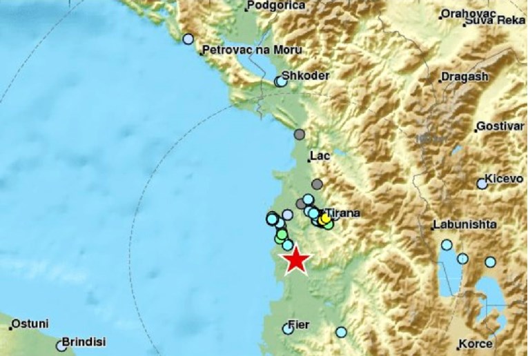 Tiranu pogodio potres jačine 4,7 stupnjeva po Richteru