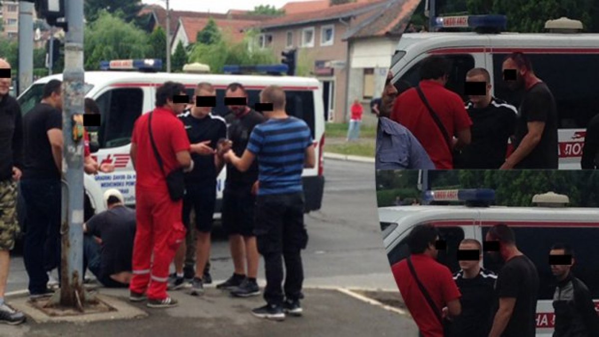 VELIKA TUČNJAVA GROBARA I DELIJA U ZEMUNU Letjele dimne bombe, baklje, stolice...
