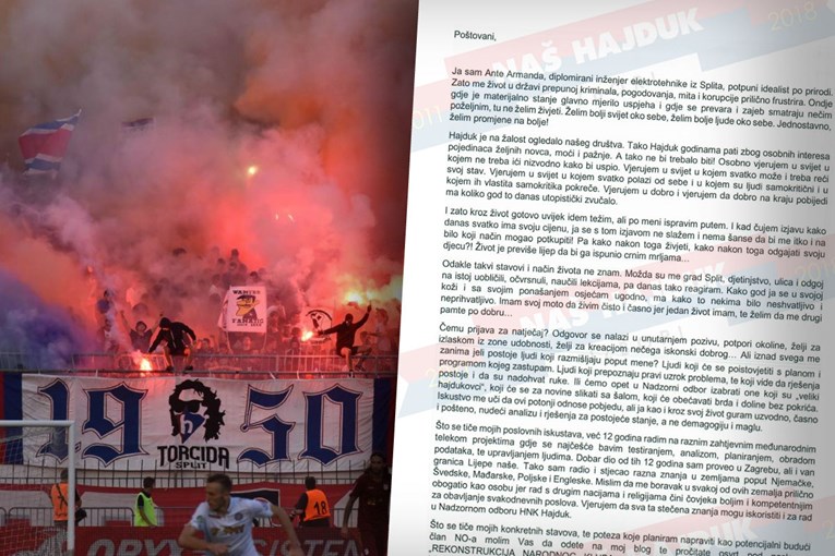 Zbog pritisaka se povukao iz izbora u Hajduku: "Moram zaštititi bližnje"