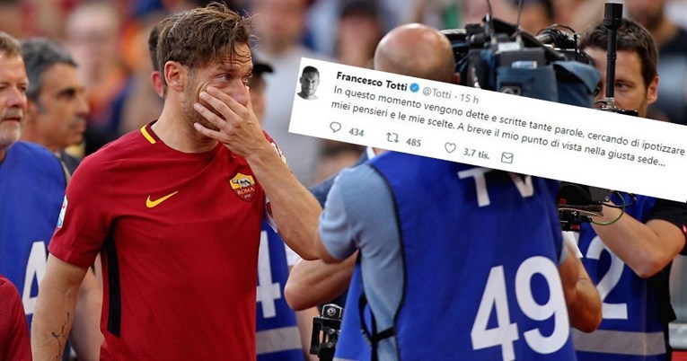 "Totti šokirao Italiju: Nikada nije bio tako blizu odlaska"