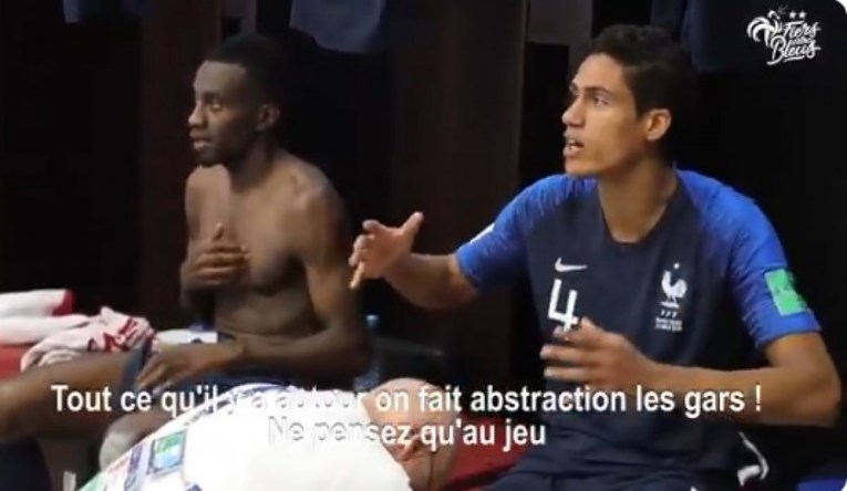 Francuzi objavili video iz svlačionice s poluvremena finala SP-a protiv Hrvatske
