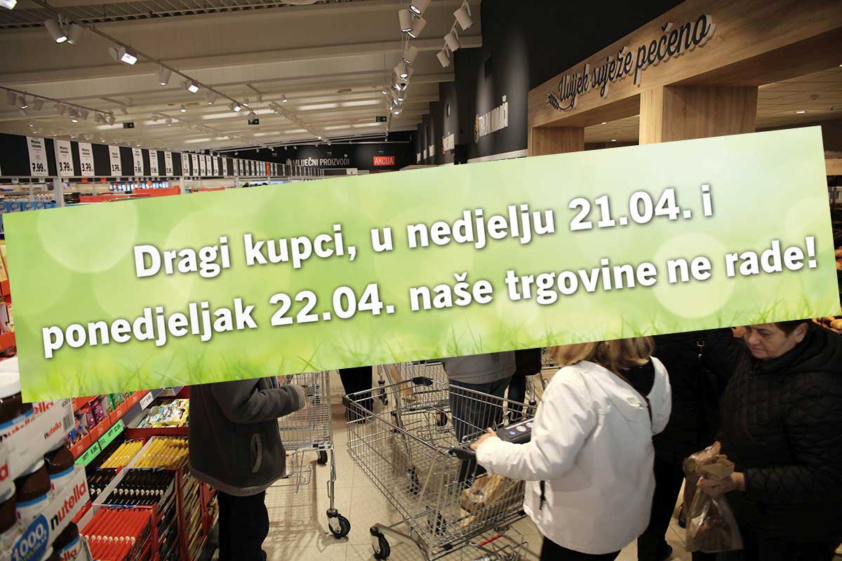 Sutra je Uskrs. Evo kako za produljeni vikend rade dućani