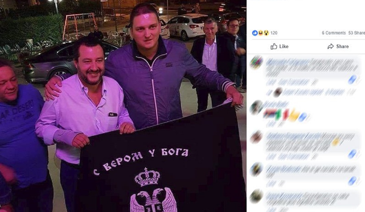 Zamjenik talijanskog premijera fotografirao se s četničkom zastavom