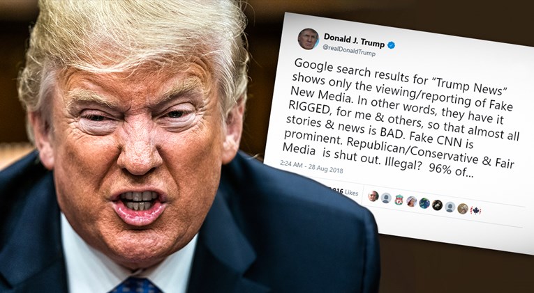Trump napao Google: "Namjerno prikazuje samo loše vijesti o meni"